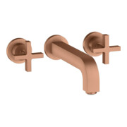 hansgrohe Fertigmontageset Axor Citterio UP-3-Loch-Waschtischarmatur, m Kreuzgr., brush. r gol