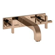 hansgrohe Fertigmontageset Axor Citterio UP-3-Loch-Waschtischarmatur, m Kreuzgr., pol. r gol