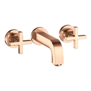hansgrohe Fertigmontageset Axor Citterio UP-3-Loch-Waschtischarmatur, m Kreuzgr., pol. r gol
