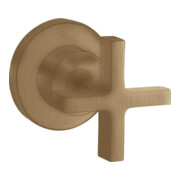 hansgrohe Fertigmontageset Axor Citterio UP-Absperrvtl., m Kreuz, brushed bronze