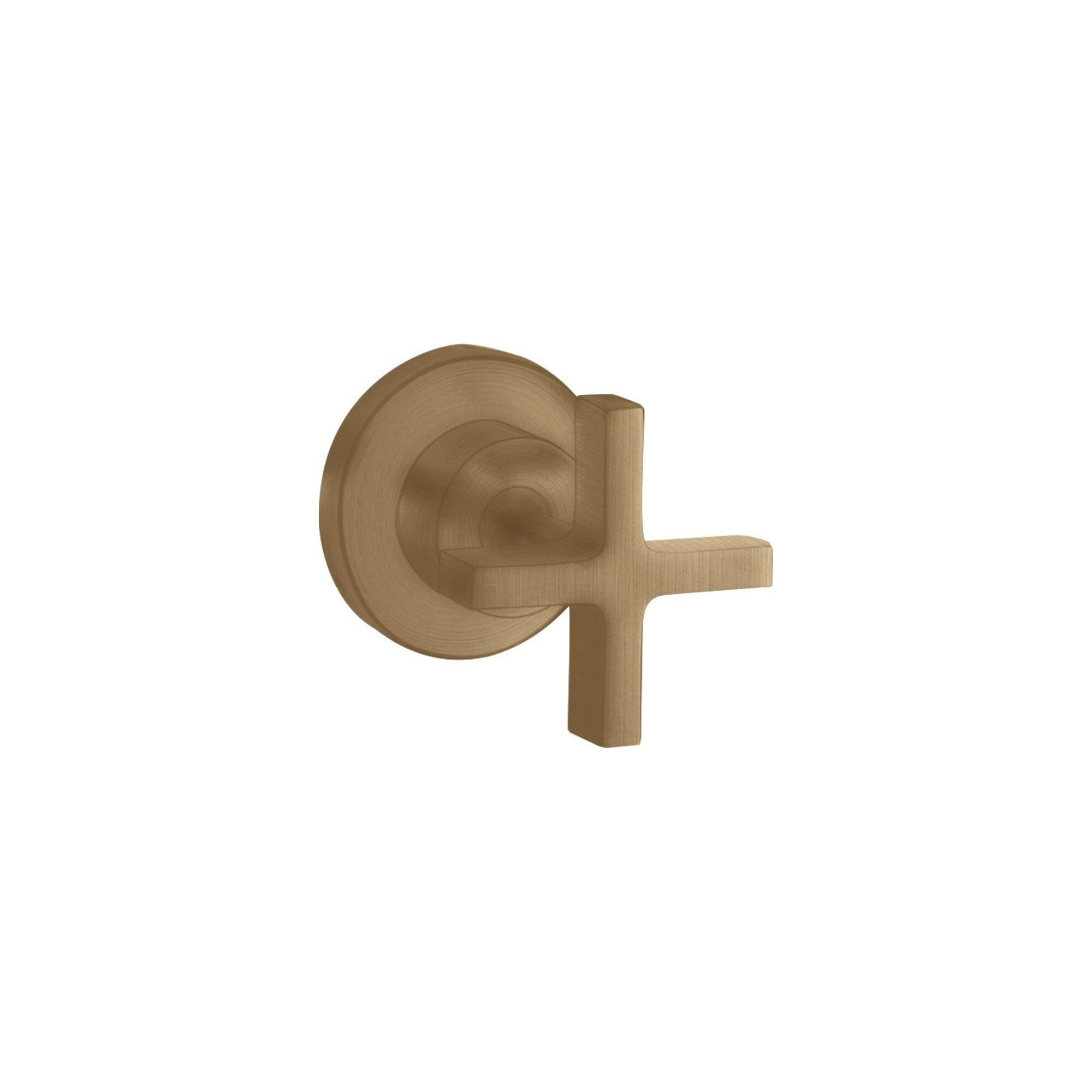 hansgrohe Fertigmontageset Axor Citterio UP-Absperrvtl., m Kreuz, brushed bronze