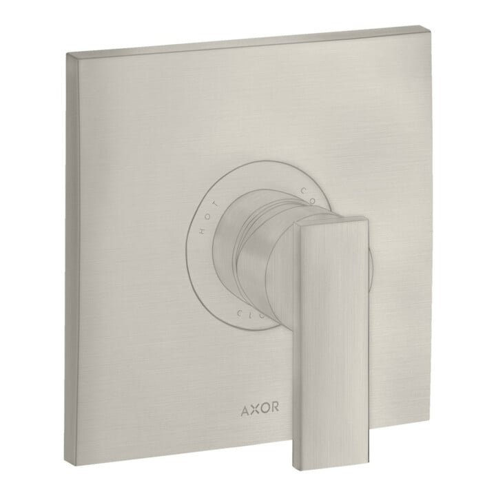 hansgrohe Fertigmontageset Axor Citterio UP-Brause-Einhebelm, m HG, Edelstahl-Optik