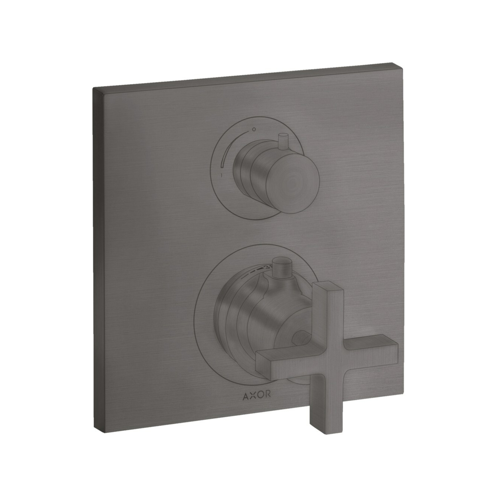 hansgrohe Fertigmontageset Axor Citterio UP-THM, m Absp-vtl, Kreuz, brush. bla vc