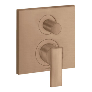 hansgrohe Fertigmontageset Axor Citterio UP-Wannen-Einhebelmischer, m Hebel, brushed red gold