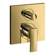 hansgrohe Fertigmontageset Axor Citterio UP-Wannen-Einhebelmischer, m Hebel, pol. gold optic