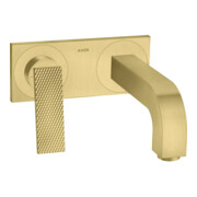 hansgrohe Fertigmontageset Axor Citterio UP-Waschtisch-Einhebelmischer, A 220mm, HG, Rs, brush. br