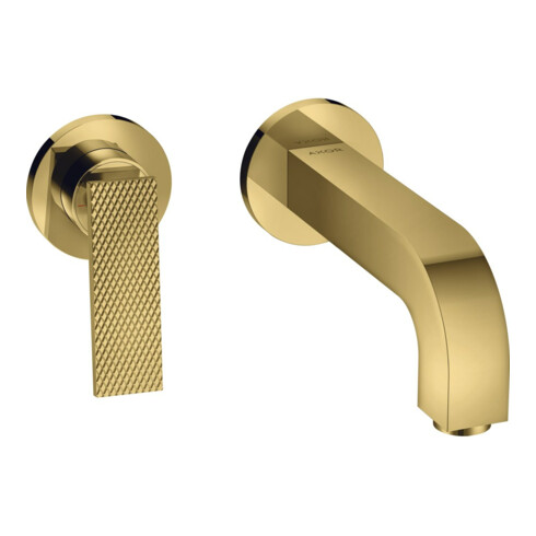 hansgrohe Fertigmontageset Axor Citterio UP-Waschtisch-Einhebelmischer, A 220mm, HG, Rs, pol. gol opt