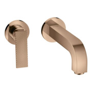 hansgrohe Fertigmontageset Axor Citterio UP-Waschtisch-Einhebelmischer, A 220mm, HG, Rs, pol. r gol