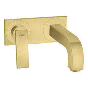 hansgrohe Fertigmontageset Axor Citterio UP-Waschtisch-Einhebelmischer, A 220mm, m Hebel, brush. br