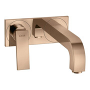 hansgrohe Fertigmontageset Axor Citterio UP-Waschtisch-Einhebelmischer, A 220mm, m Hebel, pol. r gol