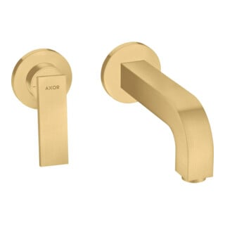 hansgrohe Fertigmontageset Axor Citterio UP-Waschtisch-Einhebelmischer, A 220mm, m HG, brush. gol opt