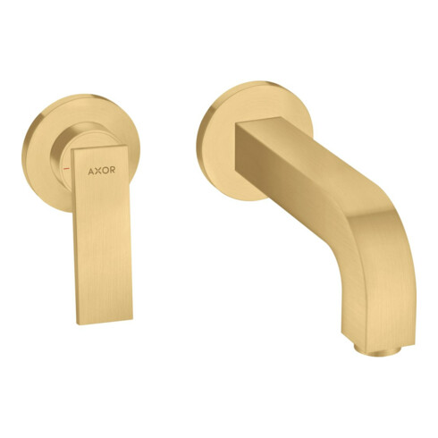 hansgrohe Fertigmontageset Axor Citterio UP-Waschtisch-Einhebelmischer, A 220mm, m HG, brush. gol opt