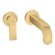 hansgrohe Fertigmontageset Axor Citterio UP-Waschtisch-Einhebelmischer, A 220mm, m HG, brush. gol opt