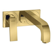 hansgrohe Fertigmontageset Axor Citterio UP-Waschtisch-Einhebelmischer, A 220mm, m HG, pol. gol opt