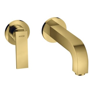hansgrohe Fertigmontageset Axor Citterio UP-Waschtisch-Einhebelmischer, A 220mm, m HG, pol. gol opt