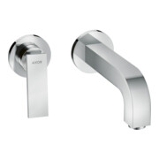 hansgrohe Fertigmontageset Axor Citterio UP-Waschtisch-Einhebelmischer, Ausl. 220mm, m Hebel, chrom
