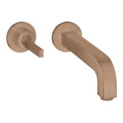 hansgrohe Fertigmontageset Axor Citterio UP-Waschtisch-Einhebelmischer, m Pin-Griff, A 220mm, b r gol