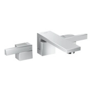 hansgrohe Fertigmontageset Axor Edge 3-L-UP-WT-Arm., Diamantschliff, chrom