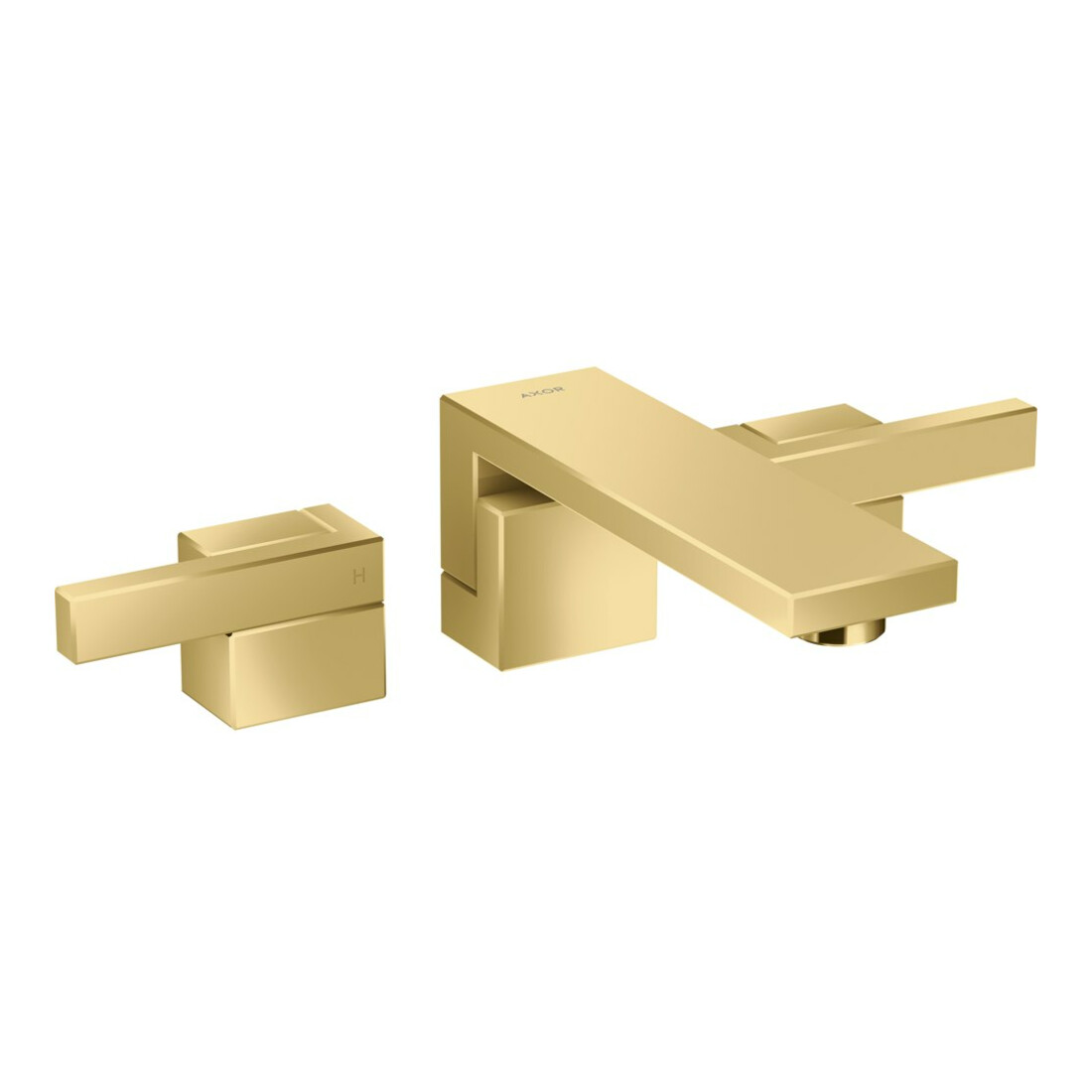 hansgrohe Fertigmontageset Axor Edge 3-L-UP-WT-Arm., polished gold optic
