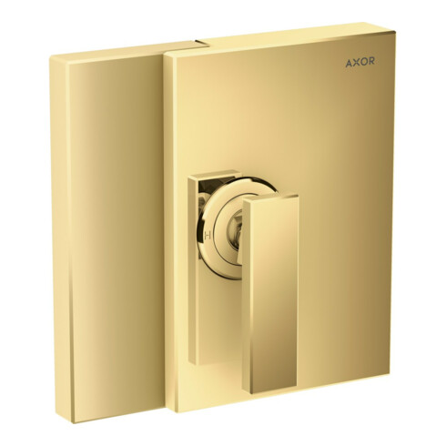 hansgrohe Fertigmontageset Axor Edge UP-Brause-Einhebelmischer, polished gold optic