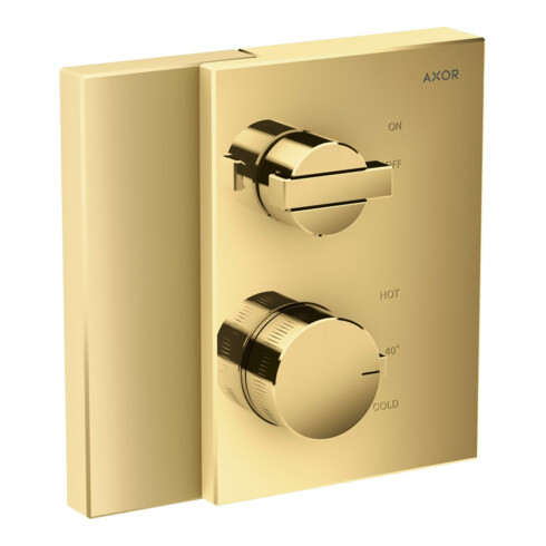 hansgrohe Fertigmontageset Axor Edge UP-THM, m Absperrventil, pol. gold optic