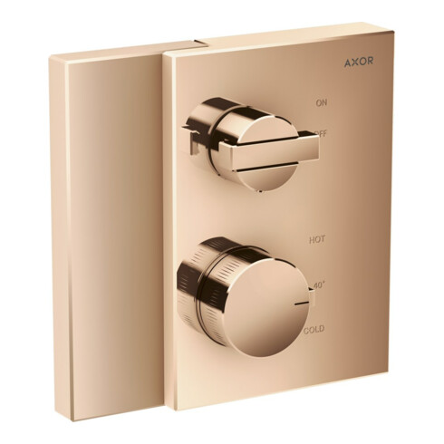hansgrohe Fertigmontageset Axor Edge UP-THM, m Absperrventil, pol. red gold