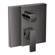 hansgrohe Fertigmontageset Axor Edge UP-Wannen-Einhebelmischer, polished black chrome