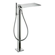 hansgrohe Fertigmontageset Axor Massaud Wannen-Einhebelmischer, bodenstehend, chrom