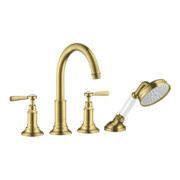hansgrohe Fertigmontageset Axor Montreux 4-L-BW-Rand-Arm., m Hebelgr., brush. br