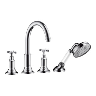 hansgrohe Fertigmontageset Axor Montreux 4-L-BW-Rand-Arm., m Kreuzgr., brush. ni.