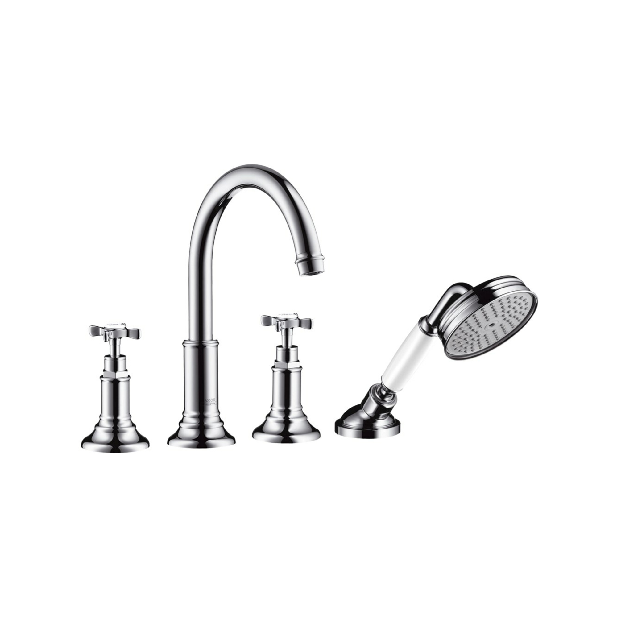 hansgrohe Fertigmontageset Axor Montreux 4-L-BW-Rand-Arm., m Kreuzgr., brush. ni.