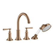 hansgrohe Fertigmontageset Axor Montreux 4-L-Fliese-Ar, m Hebelgr., brush. r gol