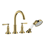 hansgrohe Fertigmontageset Axor Montreux 4-L-Fliese-Ar, m Hebelgr., pol. gol opt