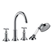 hansgrohe Fertigmontageset Axor Montreux 4-L-Fliesenrd.-Arm., m Kreuzgr., chrom