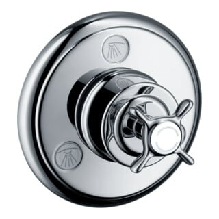 hansgrohe Fertigmontageset Axor Montreux UP-Ab- + Um-V, m Kreuz, brush. br