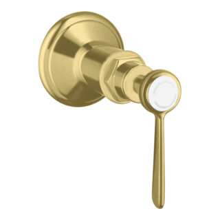 hansgrohe Fertigmontageset Axor Montreux UP-Absperrvtl., m Hebel, brushed brass