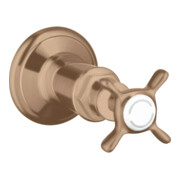 hansgrohe Fertigmontageset Axor Montreux UP-Absperrvtl., m Kreuz, brush. red gold