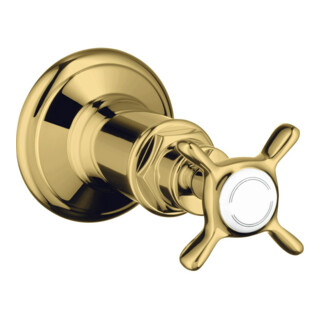 hansgrohe Fertigmontageset Axor Montreux UP-Absperrvtl., m Kreuz, pol. gold optic