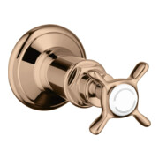 hansgrohe Fertigmontageset Axor Montreux UP-Absperrvtl., m Kreuz, pol. red gold