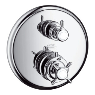 hansgrohe Fertigmontageset Axor Montreux UP-THM, m Ab- + Um-V, Kreuz, brush. ni.