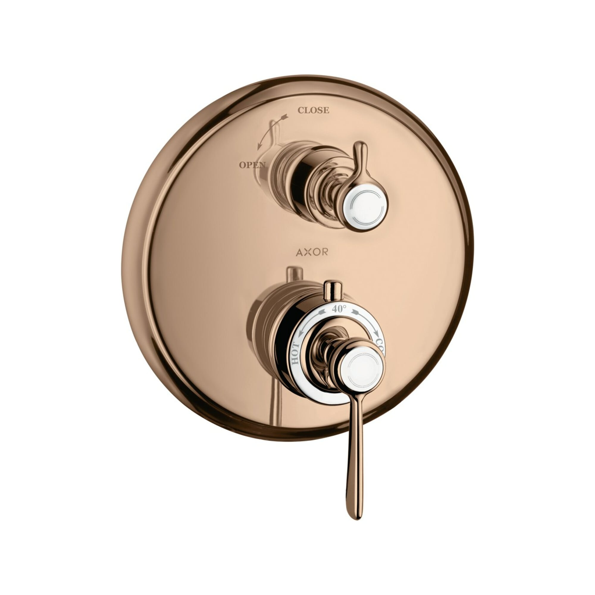 hansgrohe Fertigmontageset Axor Montreux UP-THM, m Absperrventil, Hebel, pol. r gol