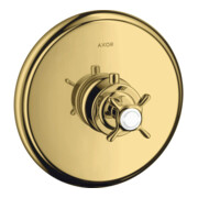 hansgrohe Fertigmontageset Axor Montreux UP-THM, m Kreuz, polished gold optic