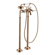 hansgrohe Fertigmontageset Axor Montreux Zwei-Griff-Spültischarmatur, boden, m HG, pol. r gol