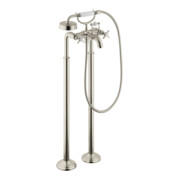 hansgrohe Fertigmontageset Axor Montreux Zwei-Griff-Spültischarmatur, boden, m KrG, brush. ni.