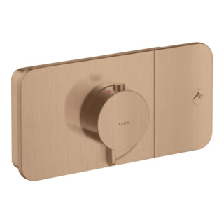 hansgrohe Fertigmontageset Axor One UP-Thermostat., 1 Verbr., brush. r gold