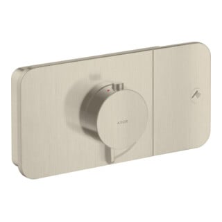hansgrohe Fertigmontageset Axor One UP-Thermostat., 1 Verbr., brushed nickel