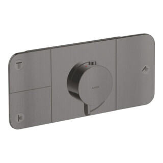 hansgrohe Fertigmontageset Axor One UP-Thermostat., 3 Verbr., brush. bla vc