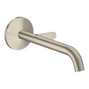 hansgrohe Fertigmontageset Axor One UP-Waschtisch-Einhebelmischer, Ausl. 220mm, brushed nickel
