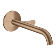 hansgrohe Fertigmontageset Axor One UP-Waschtisch-Einhebelmischer, Ausl. 220mm, brushed red gold