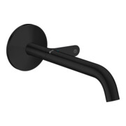 hansgrohe Fertigmontageset Axor One UP-Waschtisch-Einhebelmischer, Ausladung 220mm, mattschwarz